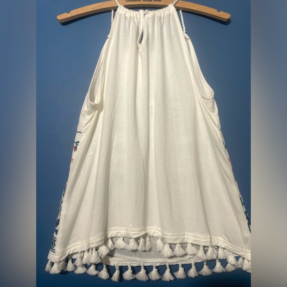 Anthropologie Skies are Blue Boho
Nutria Embroidered Tassel Tank Top NWT - Picture 7 of 9